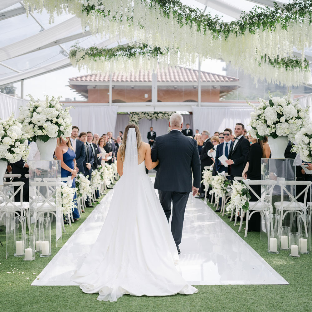 Ceremony installation by Bella Flora of Dallas